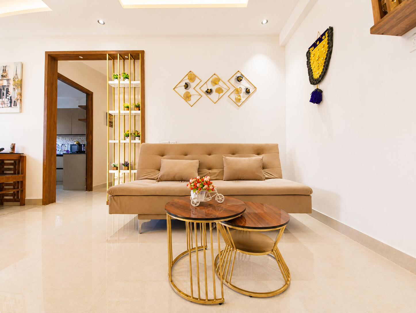 Spacious living room at Dhwani Heavens